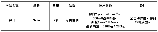 3x9m-200T秤臺